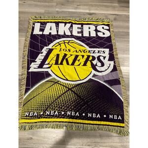 Lakers officially licensed throw blanket by northwest vintage excellent con